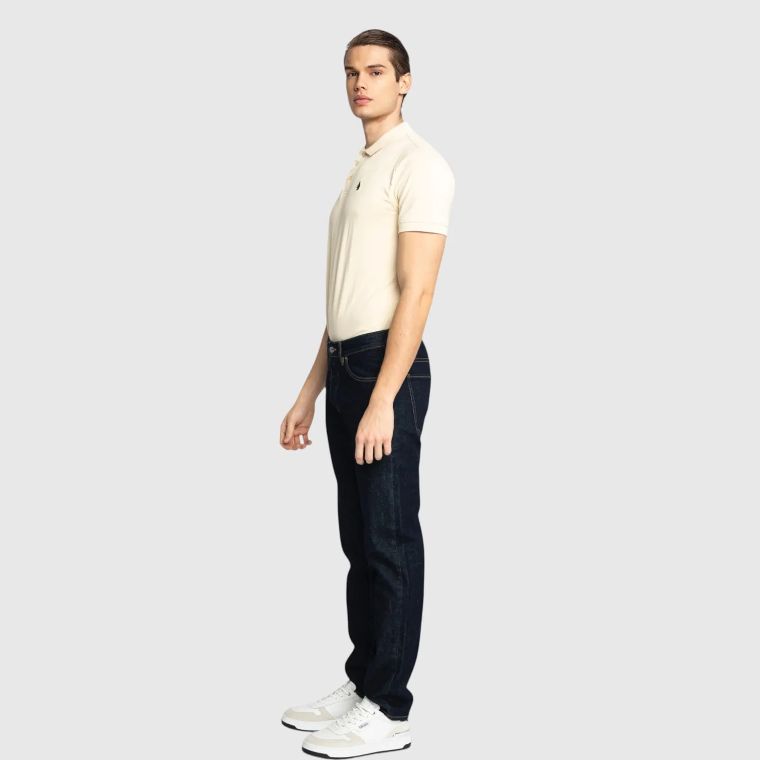 Gisada Miami 2000 polo herre beige bomullspiké