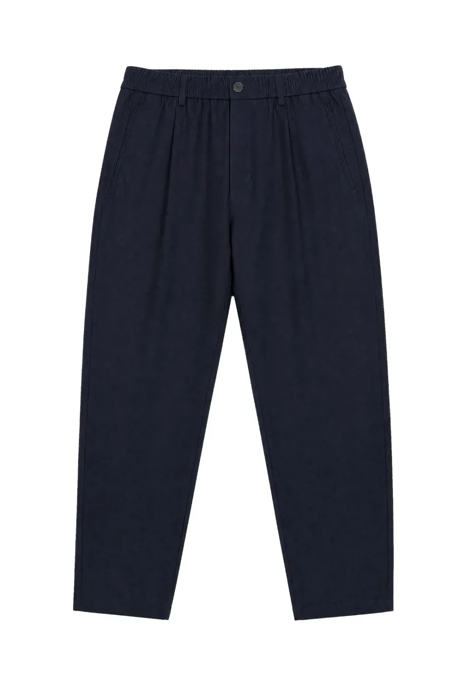 Gisada 1114 bukse navy ullblanding plissert