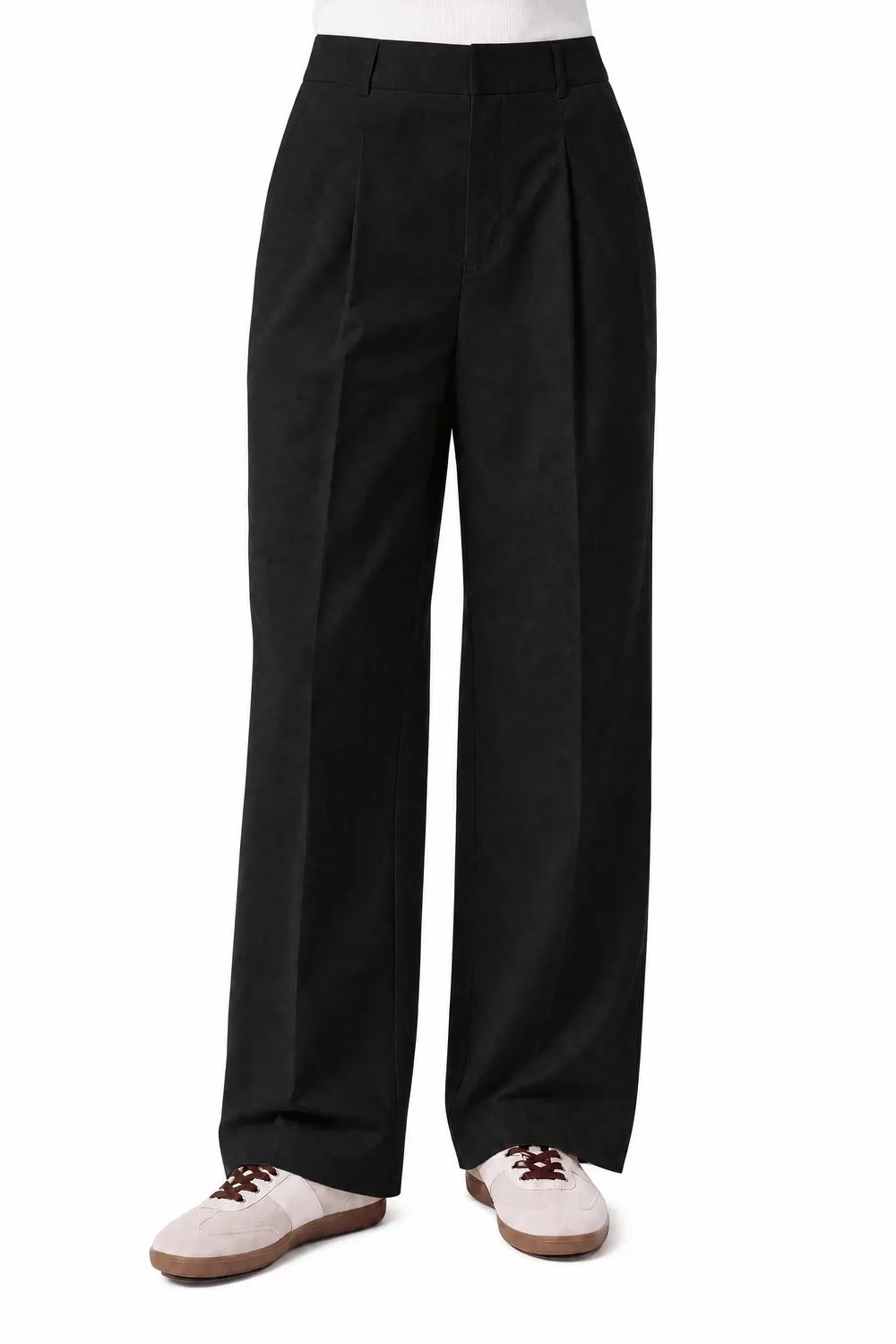 Gisada 1413 bukse svart single pleat dame