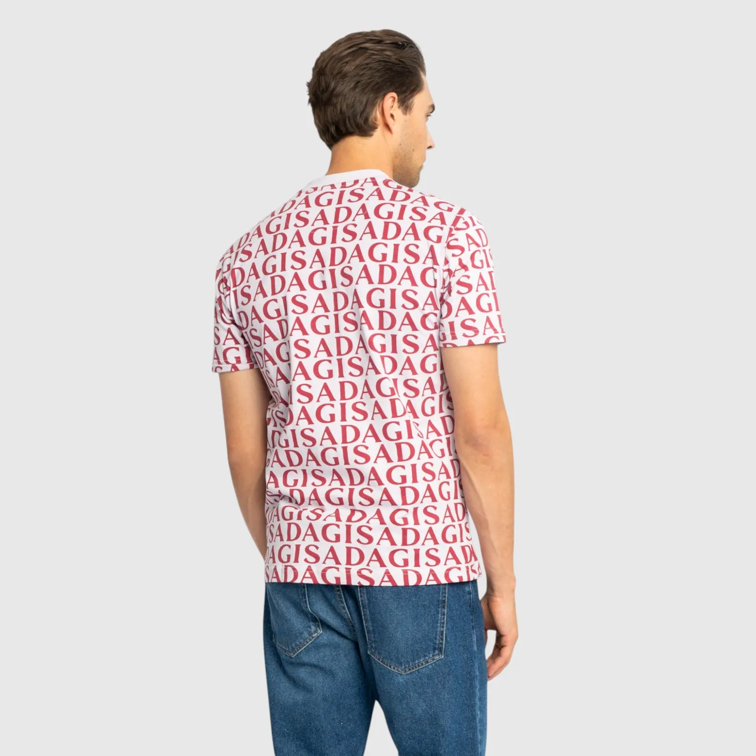 Gisada 1003 Paris t-skjorte lilla monogram