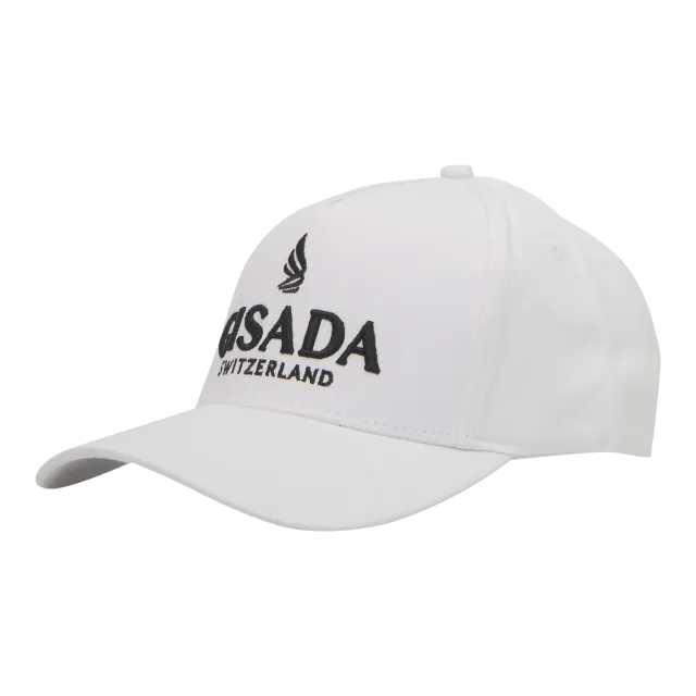 Gisada 8009 caps hvit bomullstwill brodert logo