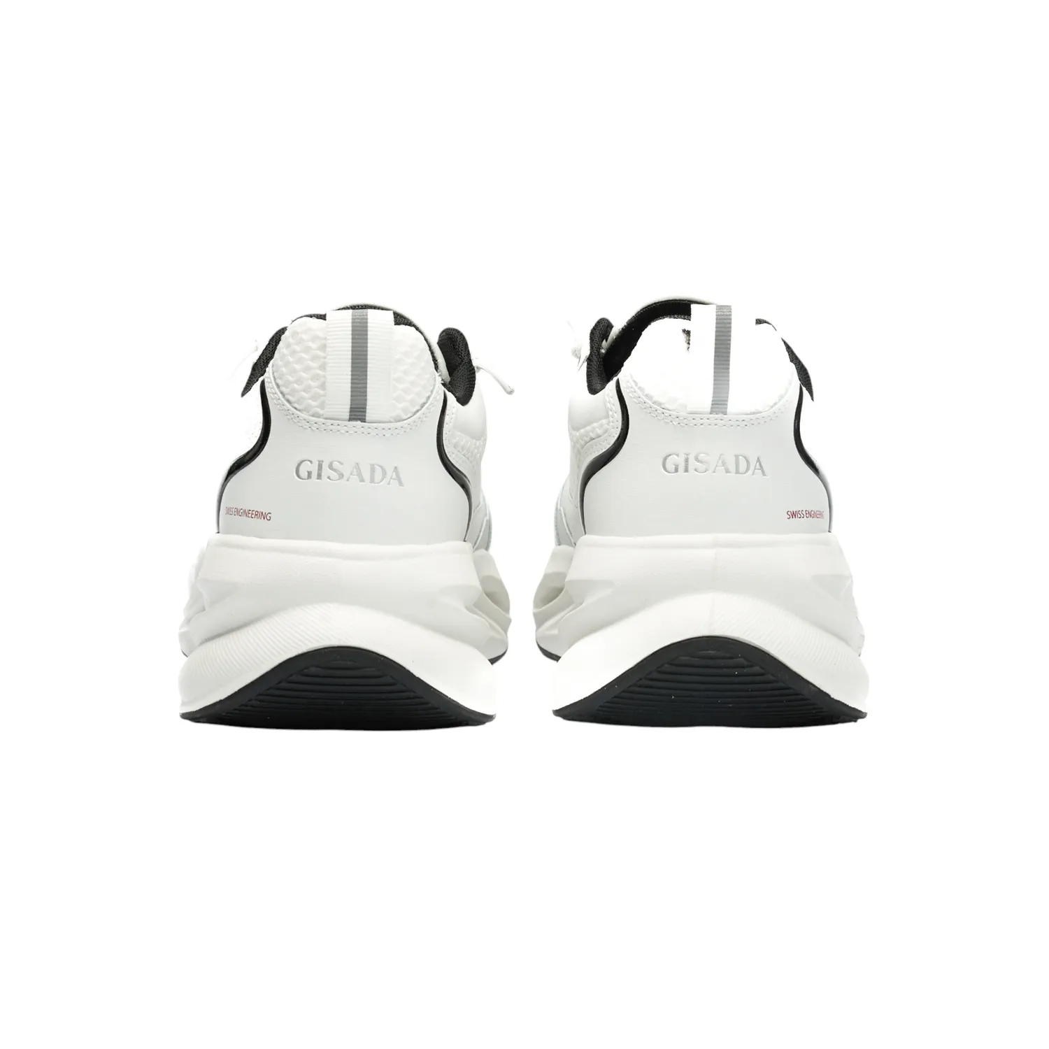 Gisada Runner High Sneakers joggesko hvit grå pustende