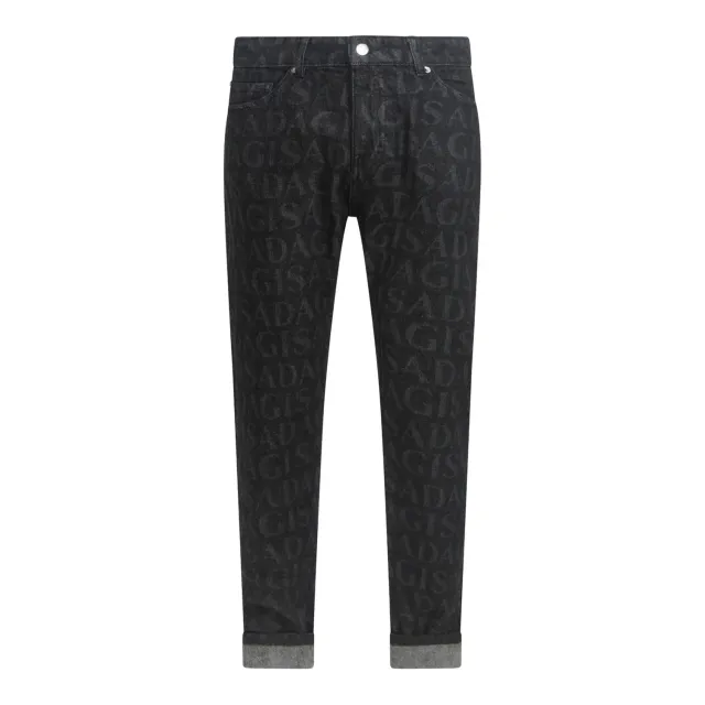 Gisada 1106 Slim Fit denimjeans herre svart stonewashed