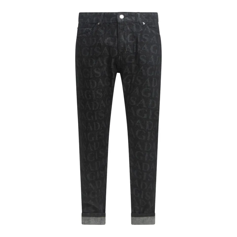 Gisada 1106 Slim Fit denimjeans herre svart stonewashed