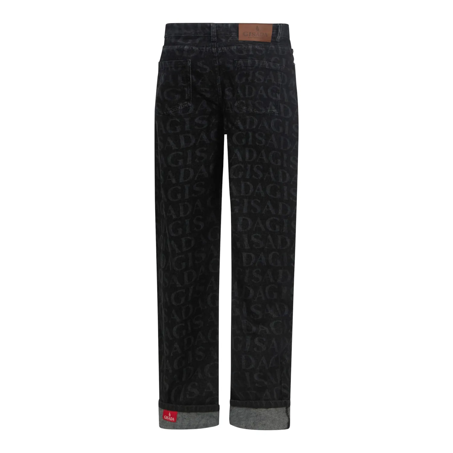 Gisada Wide Leg jeans svart monogram