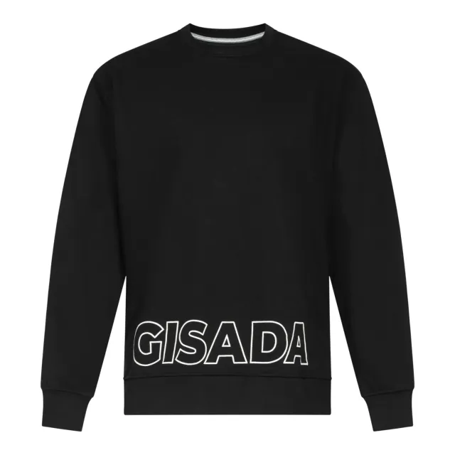 Gisada 3003 sweatshirt herre svart bomull