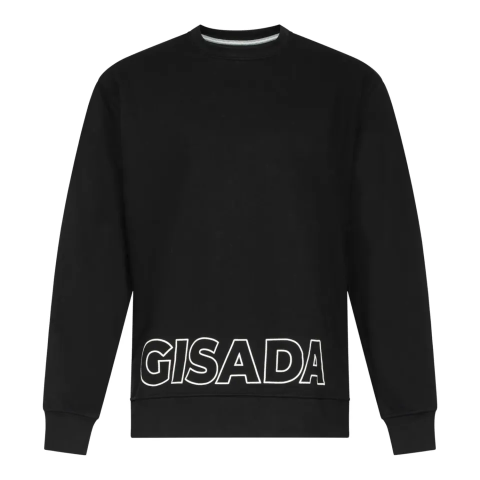 Gisada 3003 sweatshirt herre svart bomull