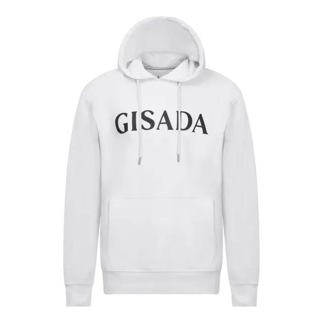 Gisada 3007 hettegenser hvit bomull regular fit