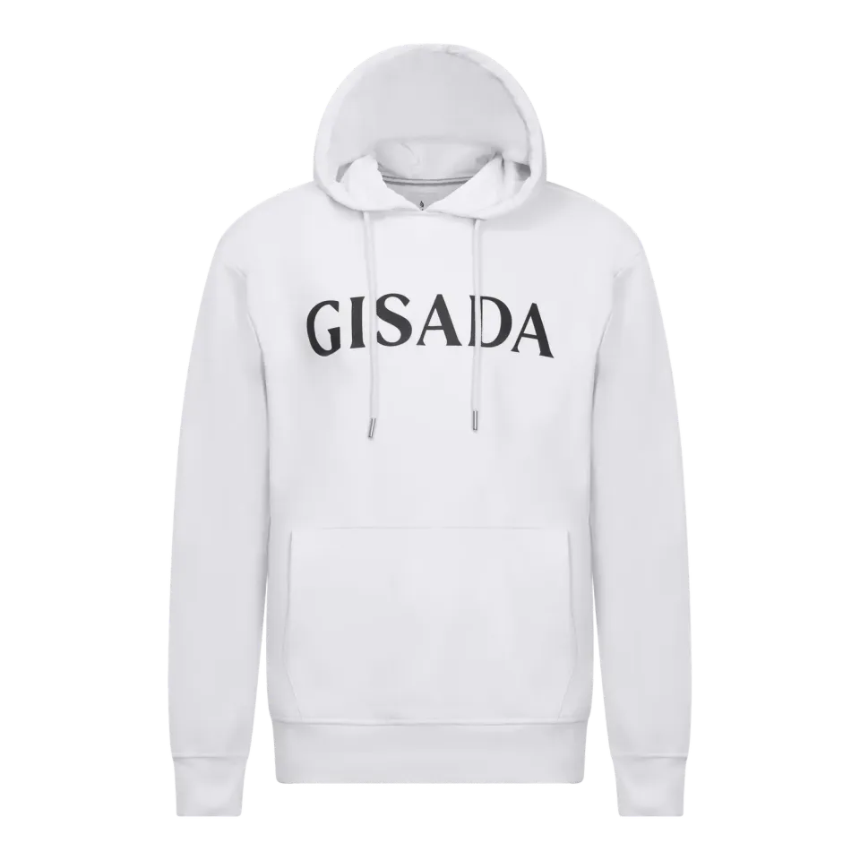 Gisada 3007 hettegenser hvit bomull regular fit