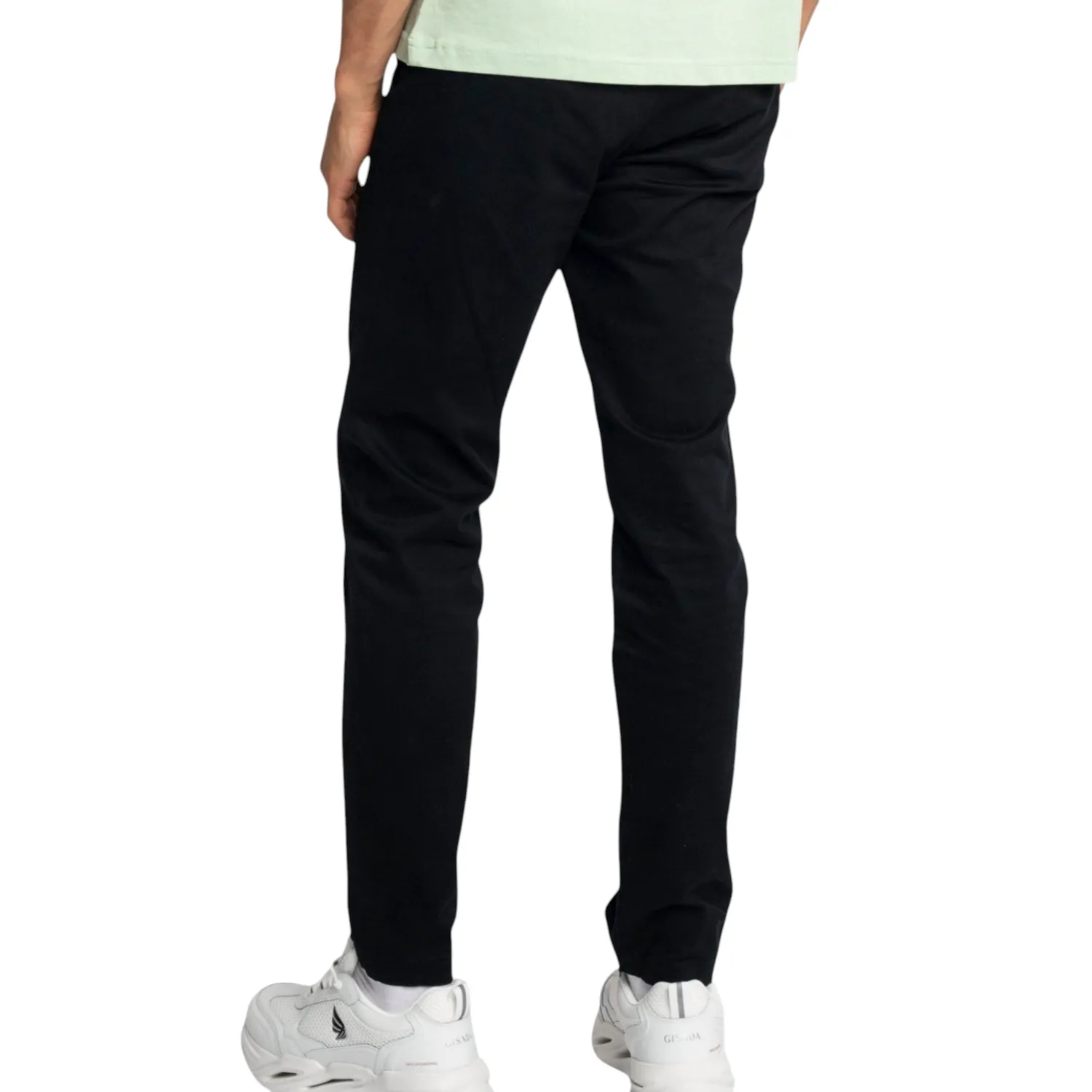 Gisada Madrid 1108 chino Svart straight bomull