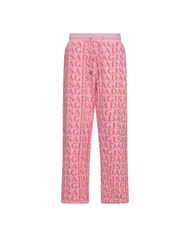 Gisada 7003 sweatpants pink sorbet logoprint