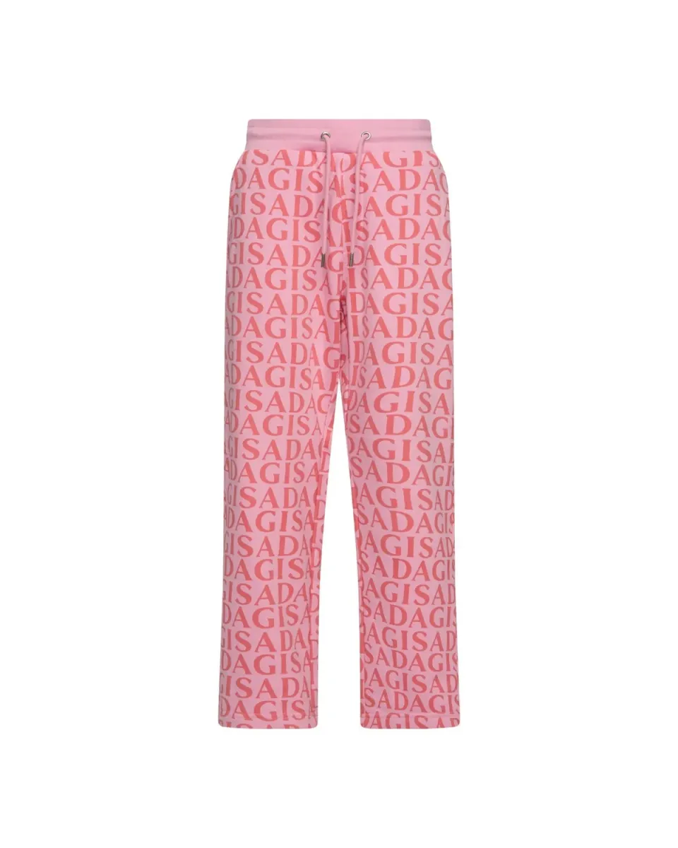 Gisada 7003 sweatpants pink sorbet logoprint