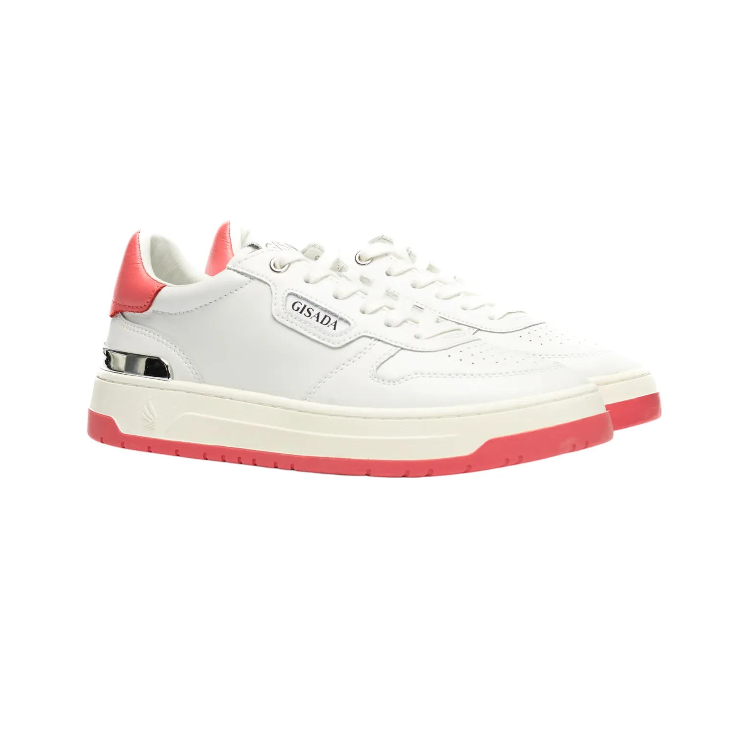 Gisada 17001 sneakers hvit korall skinn low-top dame