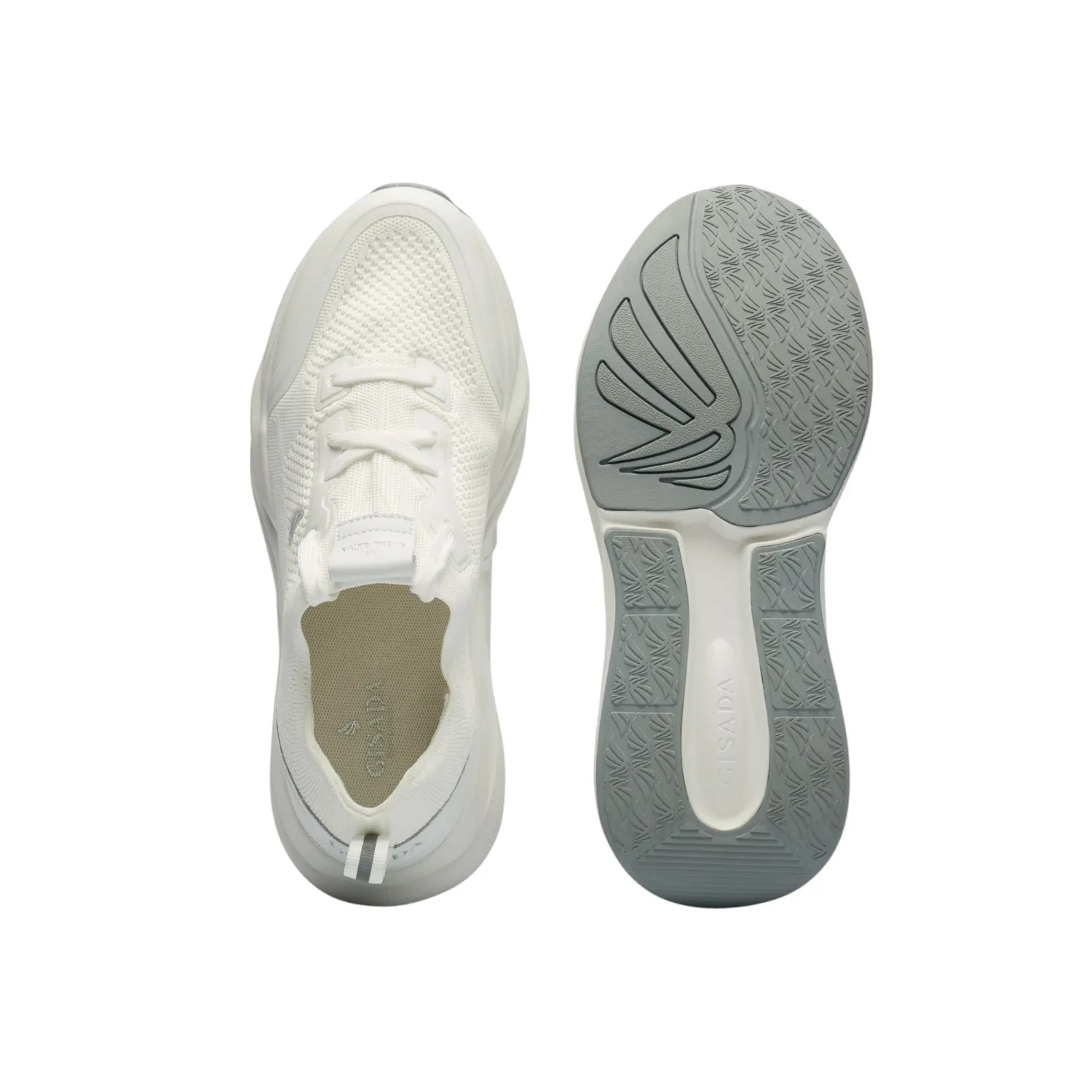 Gisada 15002 Knit Runner sneakers hvite mesh