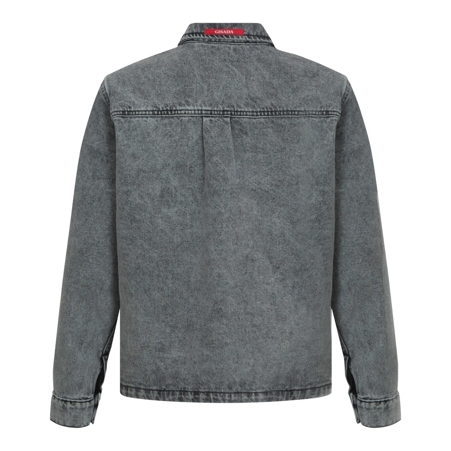 Gisada 1408 denimjakke Snow Grey boxy