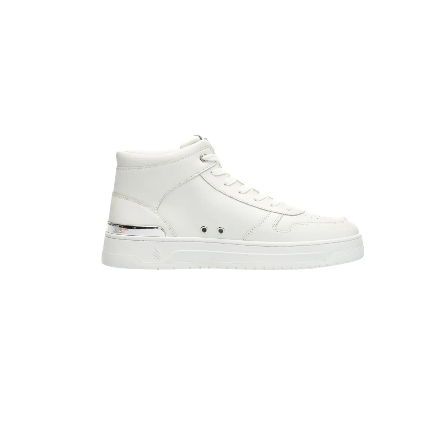 Gisada Trainer 17002 Sneakers hvite mid-top skinn