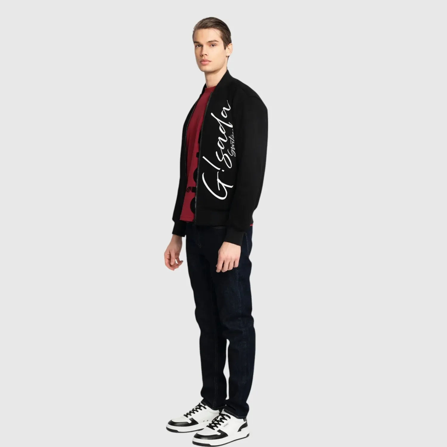 Gisada Regular Fit Windbreaker jakke svart 52 – knit