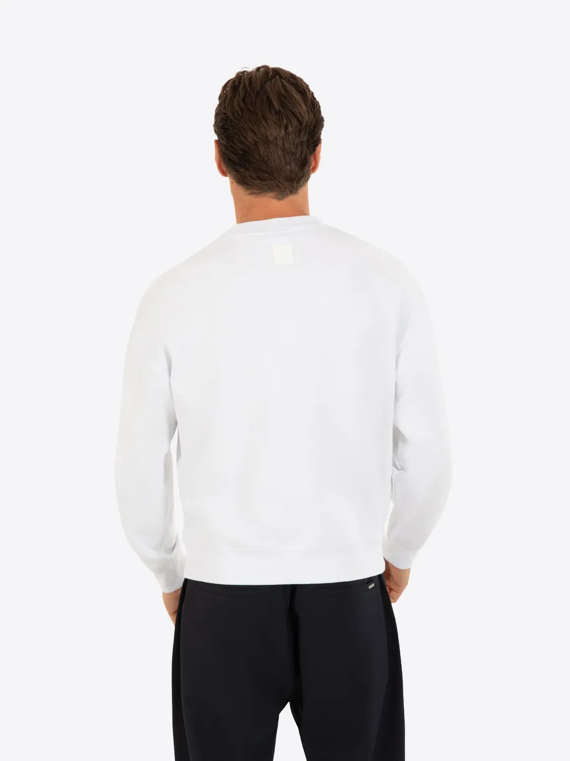 Gisada 3012 sweatshirt hvit bomull matterhorn-trykk