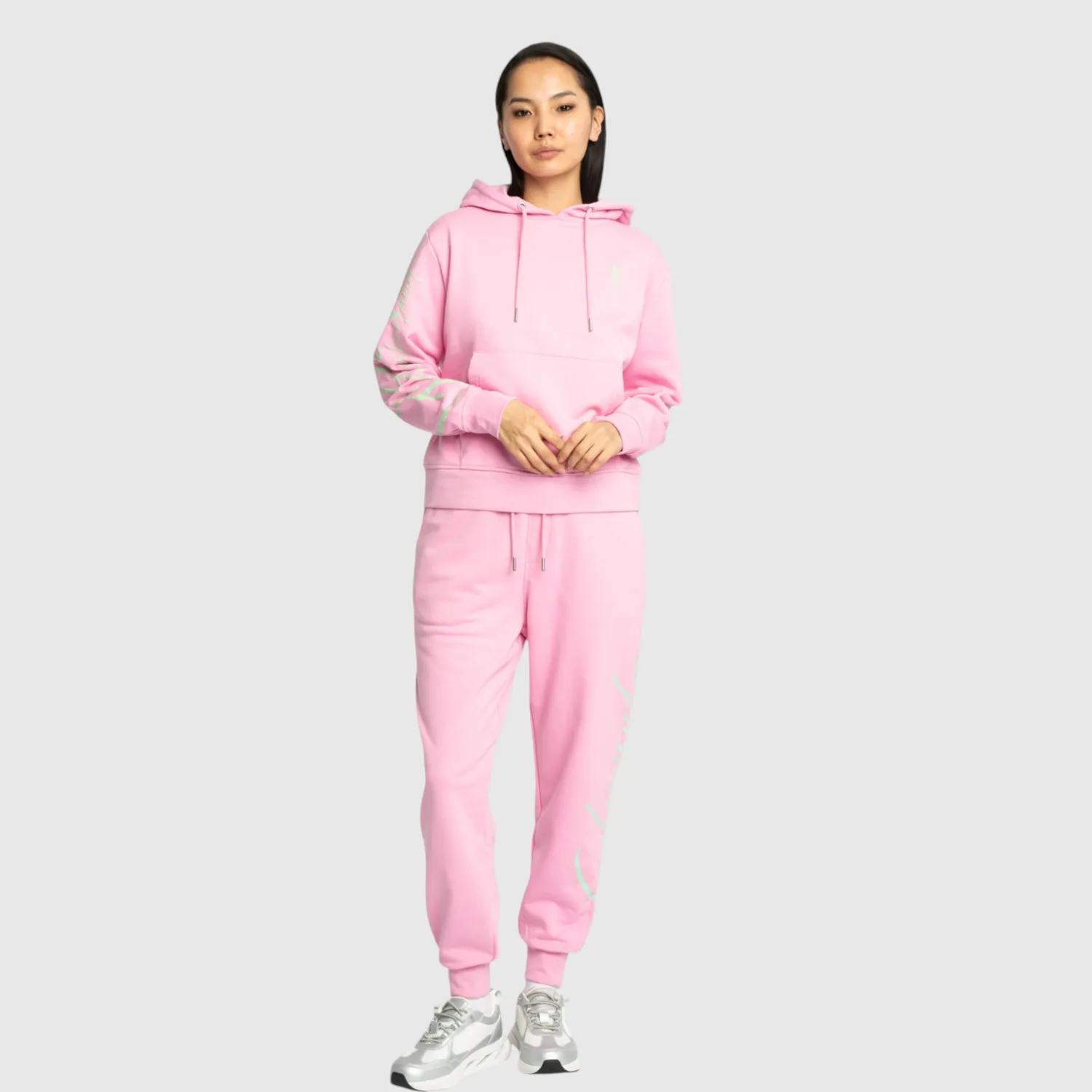 Gisada 6007 hettegenser rosa puff-trykk