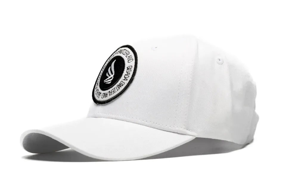 Gisada 8001 caps svart bomullstvilling badge