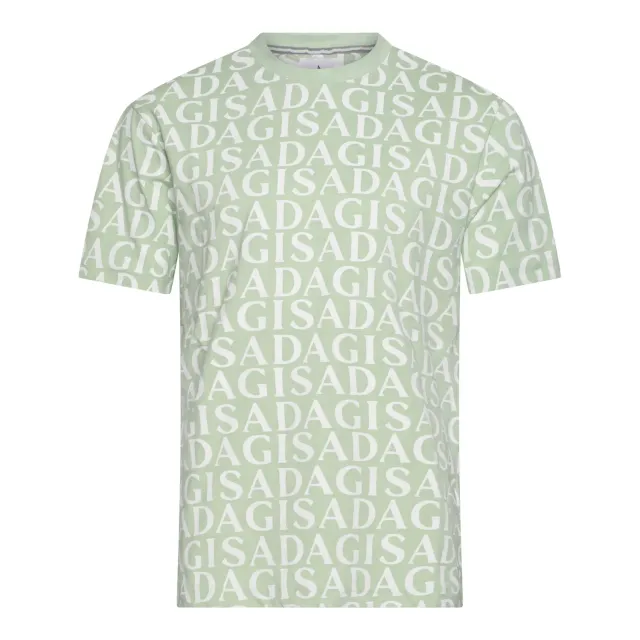 Gisada Paris 1003 t-skjorte mint med allover monogram