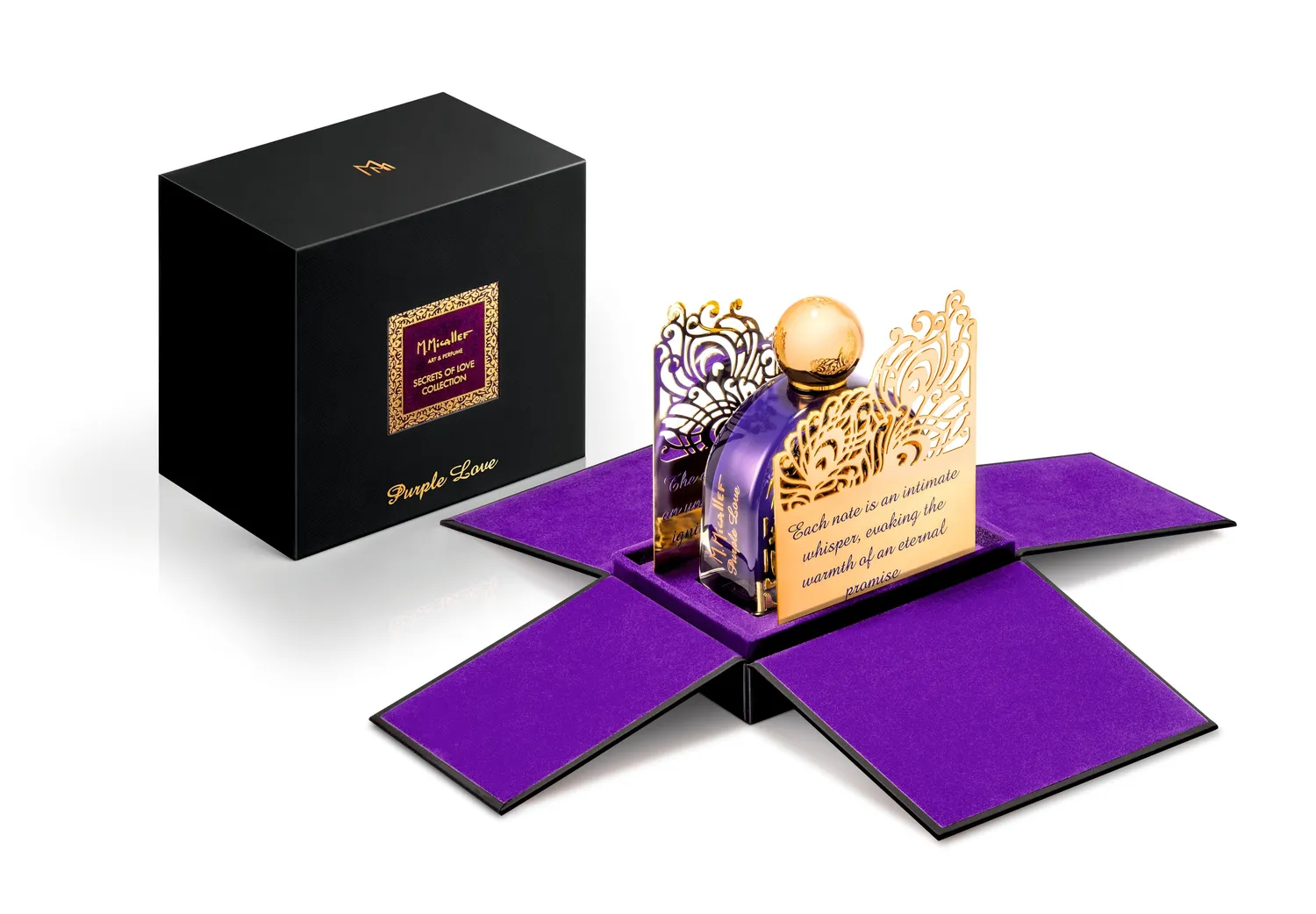 M.Micallef Purple Love parfyme 100 ml vanilje