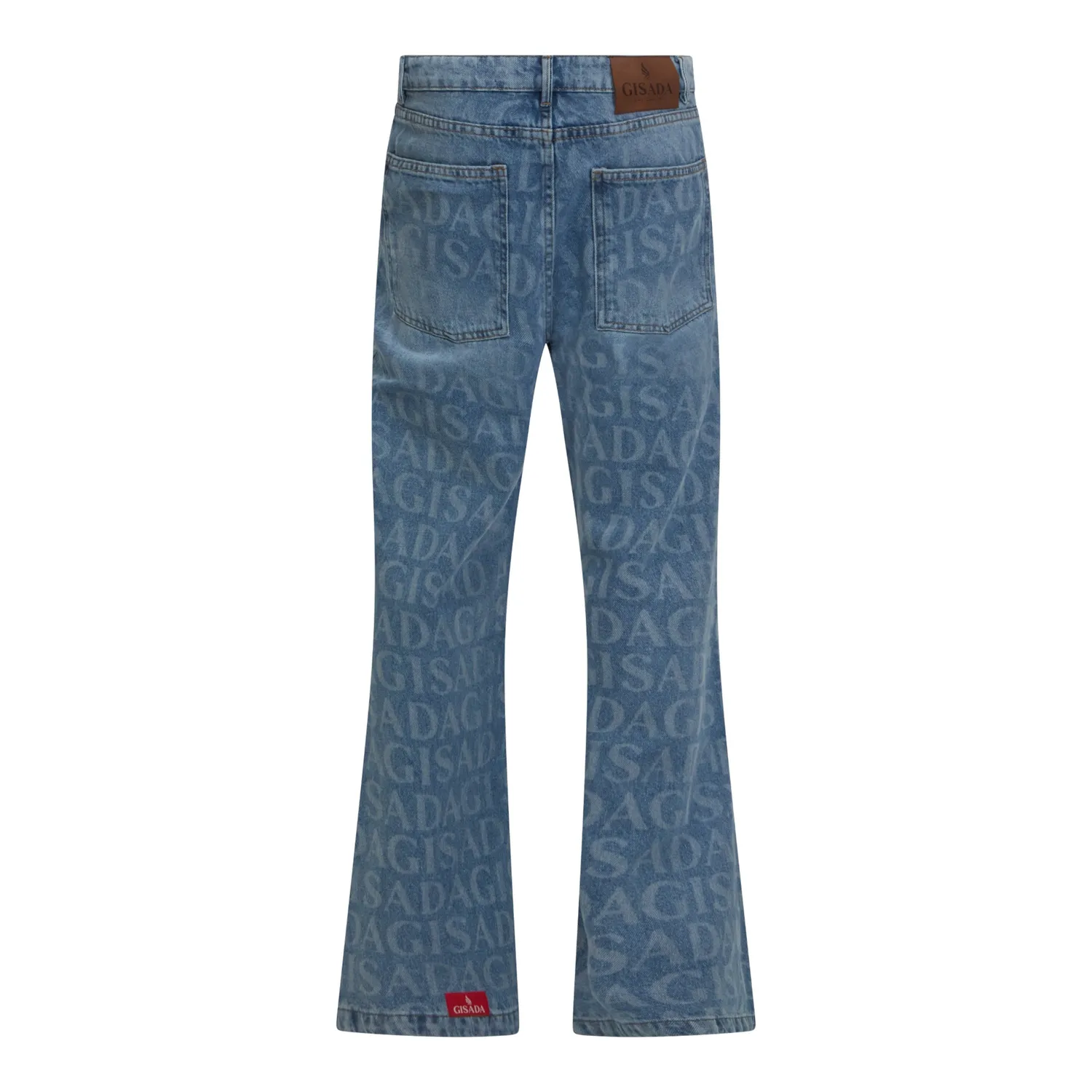 Gisada 1403 jeans flare navy denim dame