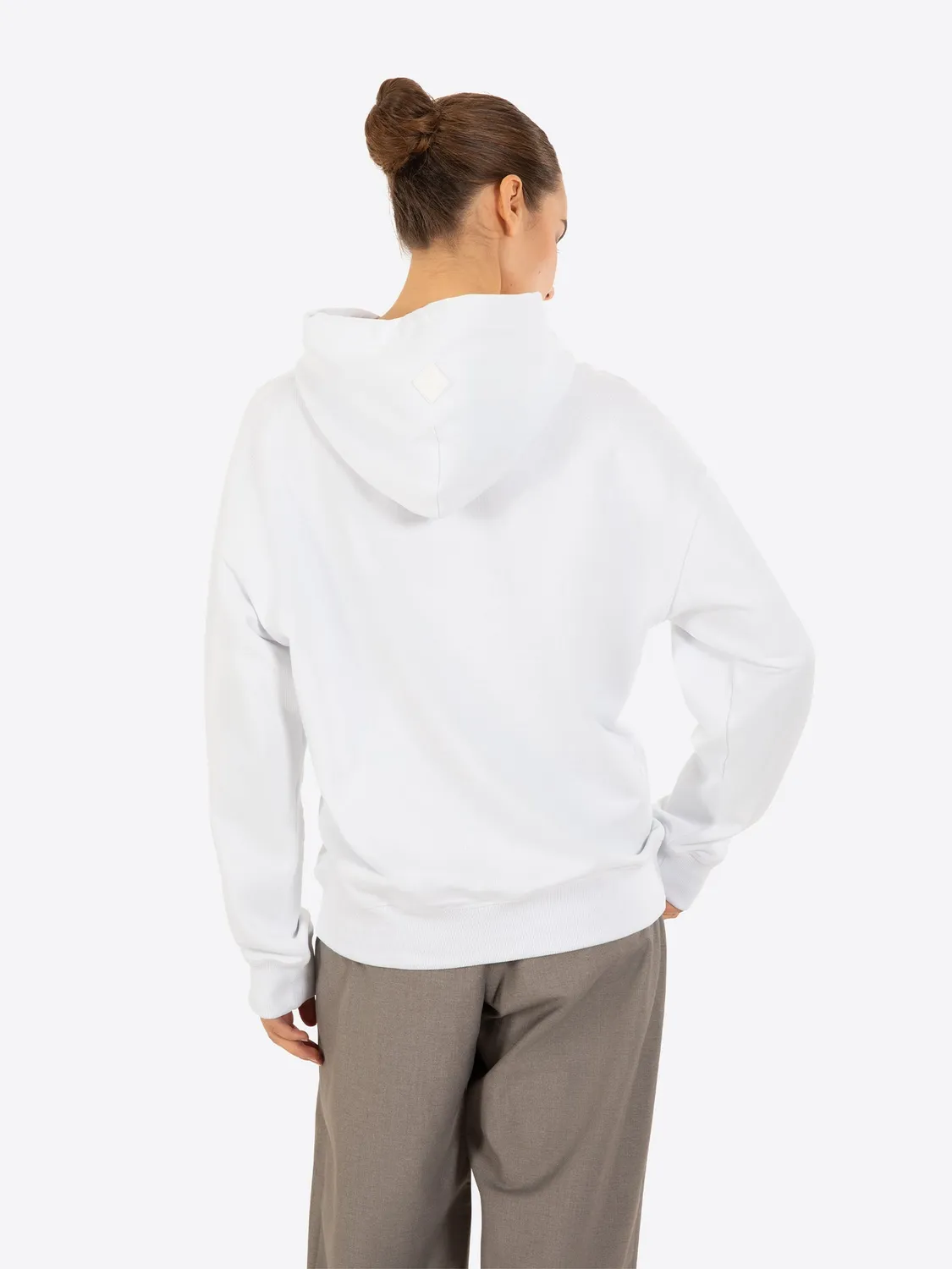 Gisada Hoodie hettegenser bomull White Dubai-trykk
