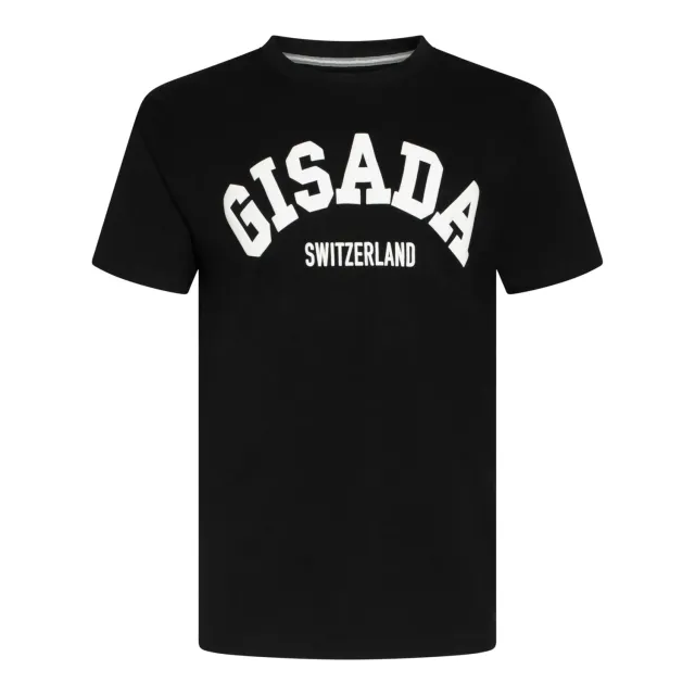 Gisada Paris 1001 t-skjorte Svart college puff