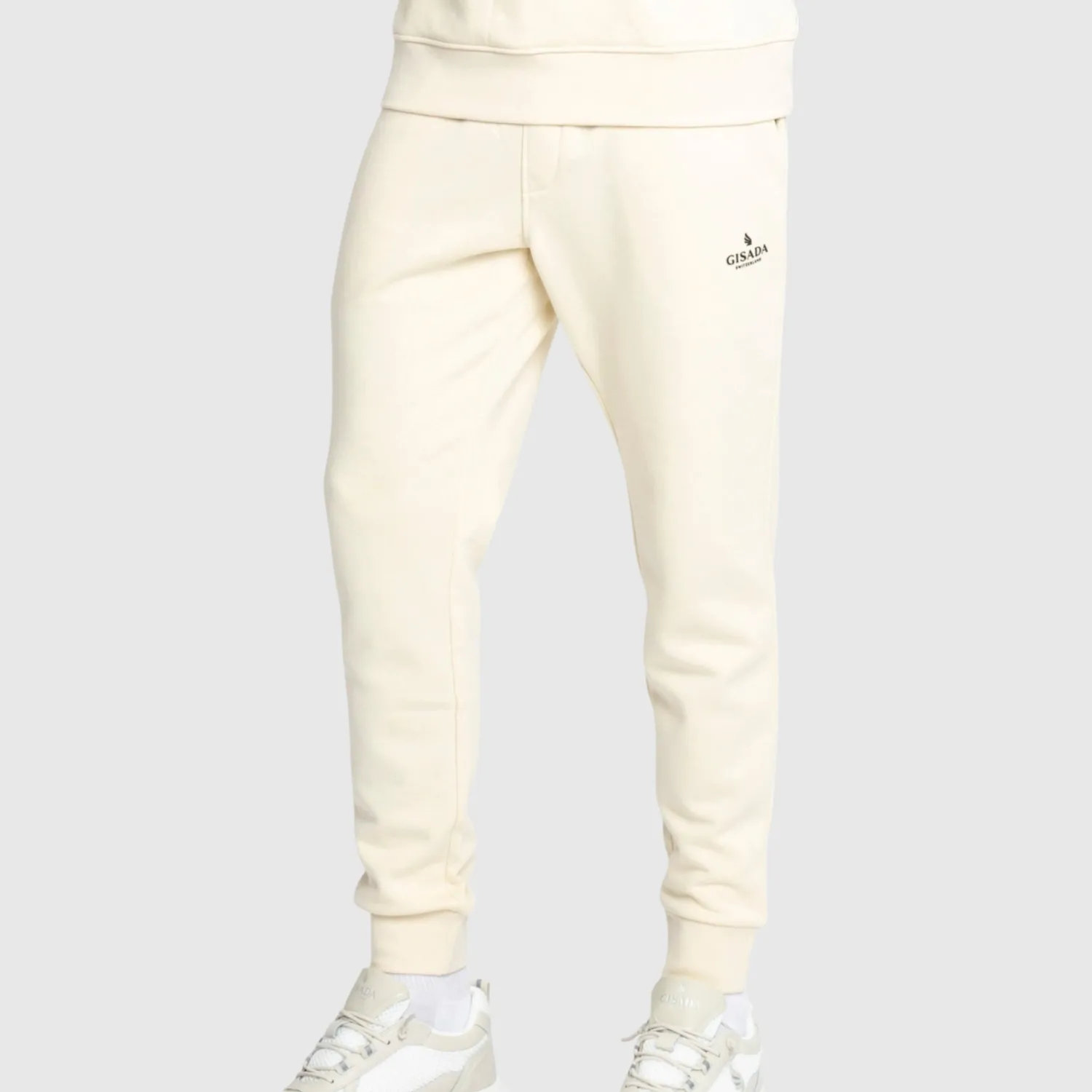 Gisada Regular Fit joggebukse beige bomull