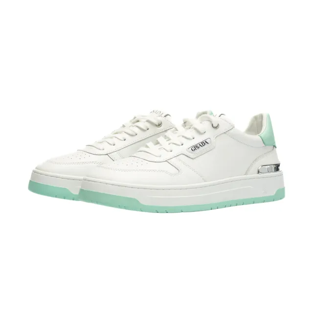 Gisada Trainer sneakers skinn White/Mint lav