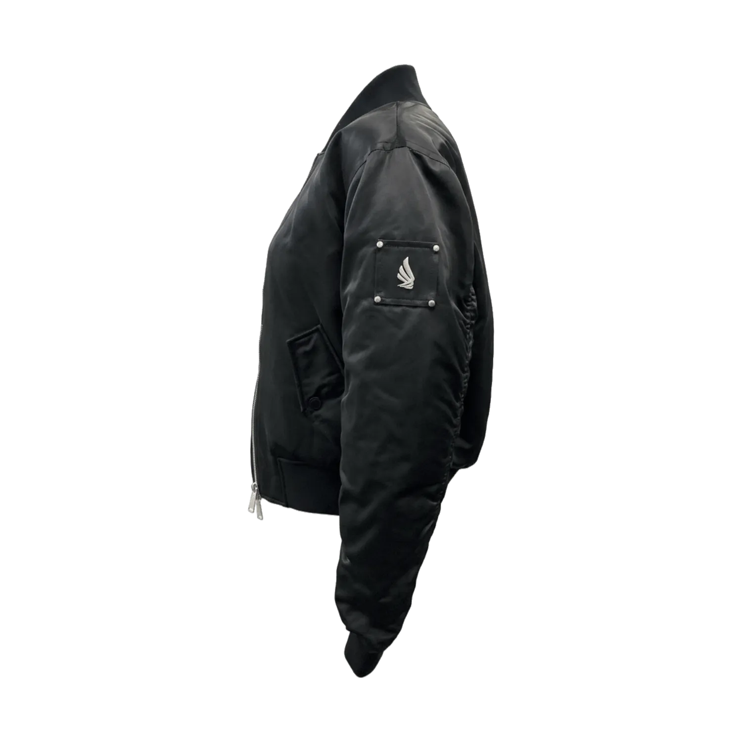 Gisada 1612 bomberjakke dame svart cropped