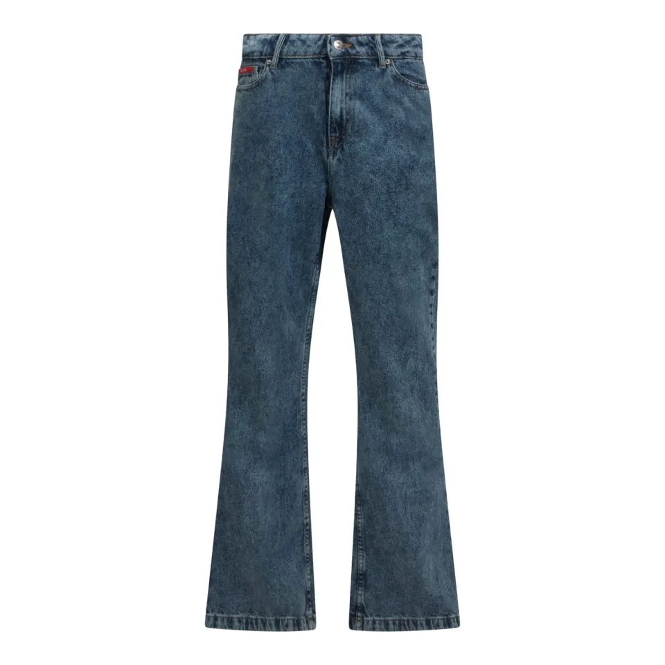 Gisada 1403 flared jeans snow blue dame denim