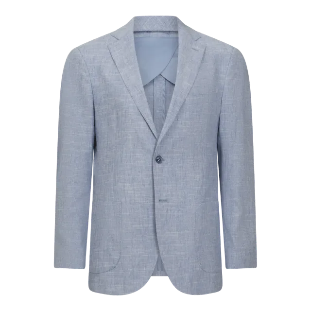 Gisada Tokyo Tweed blazer Ice Blue 50 lett lin