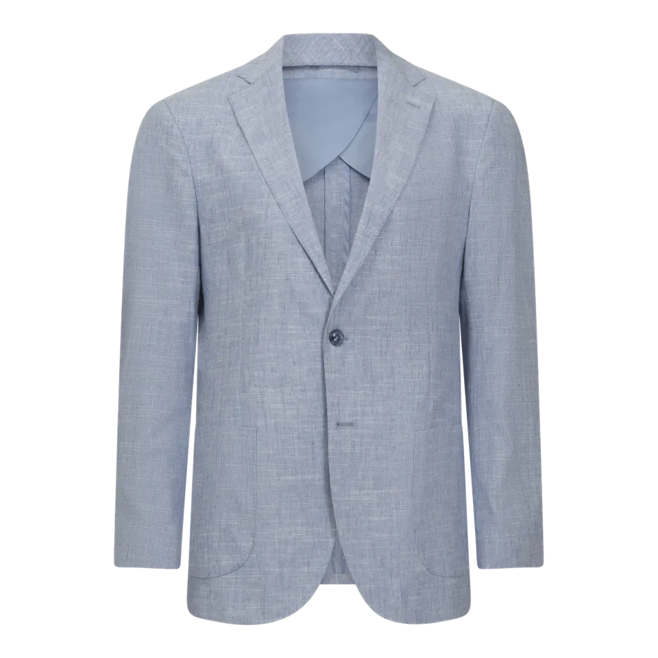 Gisada Tokyo Tweed blazer Ice Blue 50 lett lin