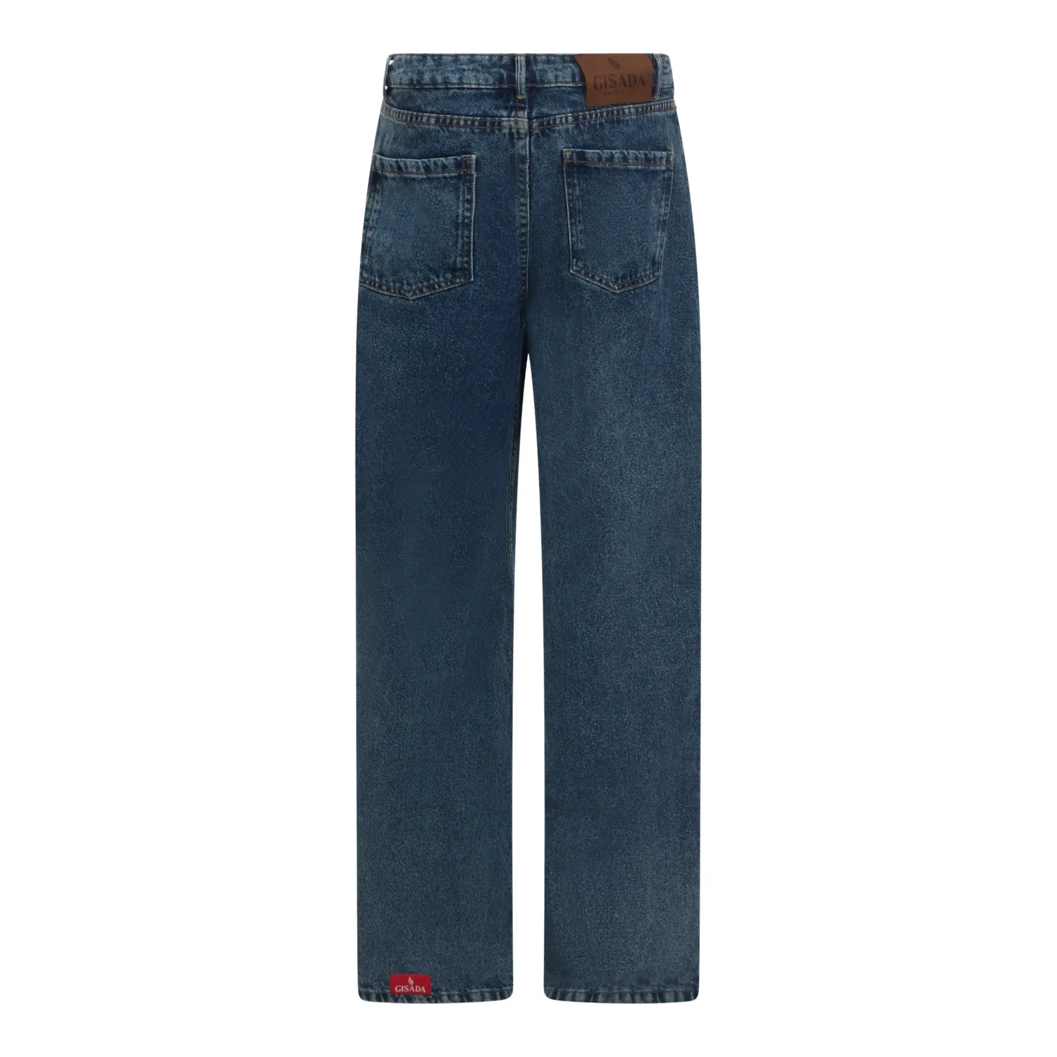 Gisada Wide Leg Denim Jeans Inside Label jeans snow blue