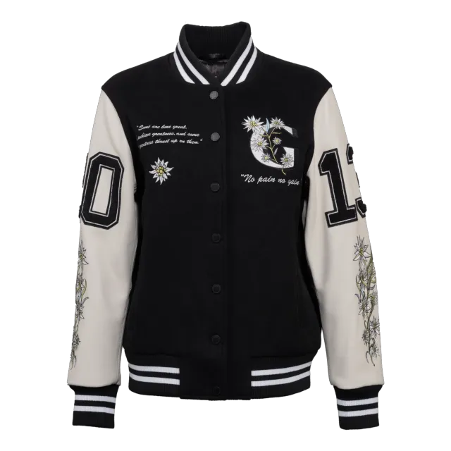 Gisada 1608 varsityjakke svart ull dame