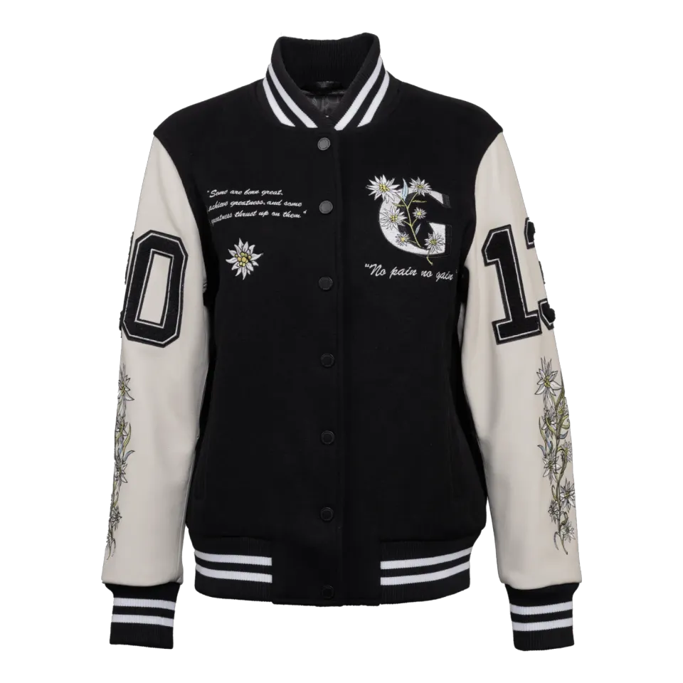 Gisada 1608 varsityjakke svart ull dame