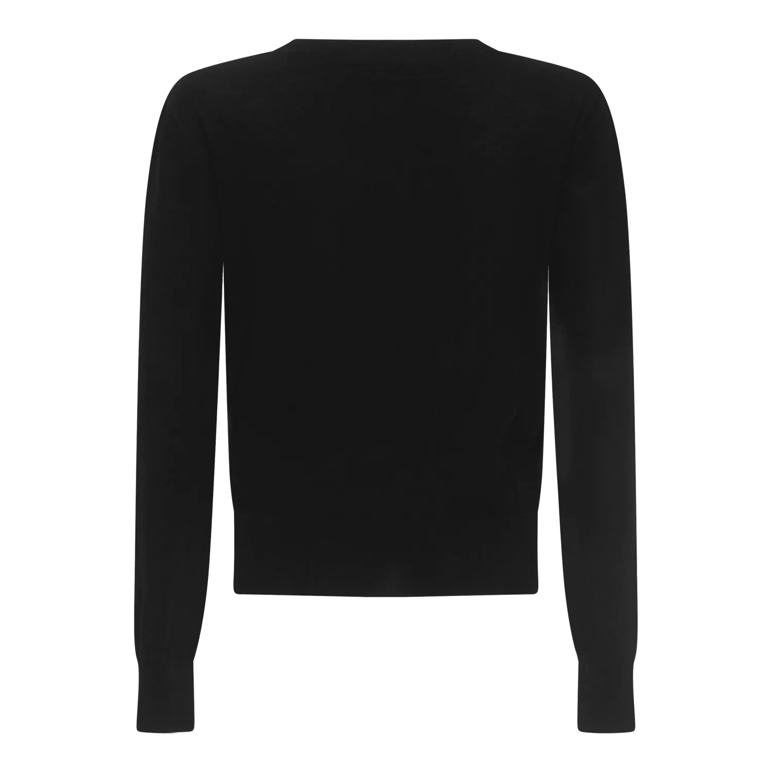 Gisada Regular Fit Round Neck Pullover genser sort