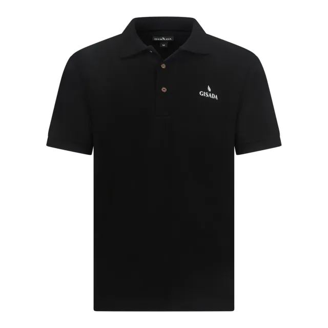 Gisada 2008 polo svart premium bomull