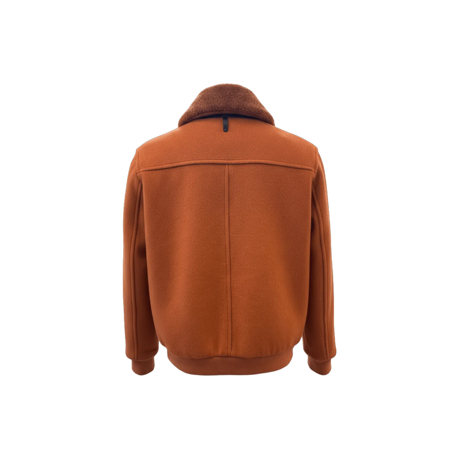 Gisada 1319 ullblanding jakke bronse med shearlingkrage