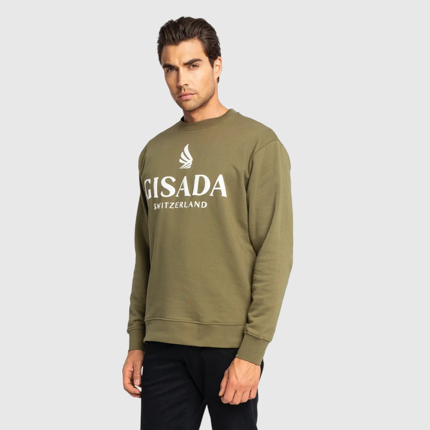 Gisada 3000 sweatshirt mørk oliven