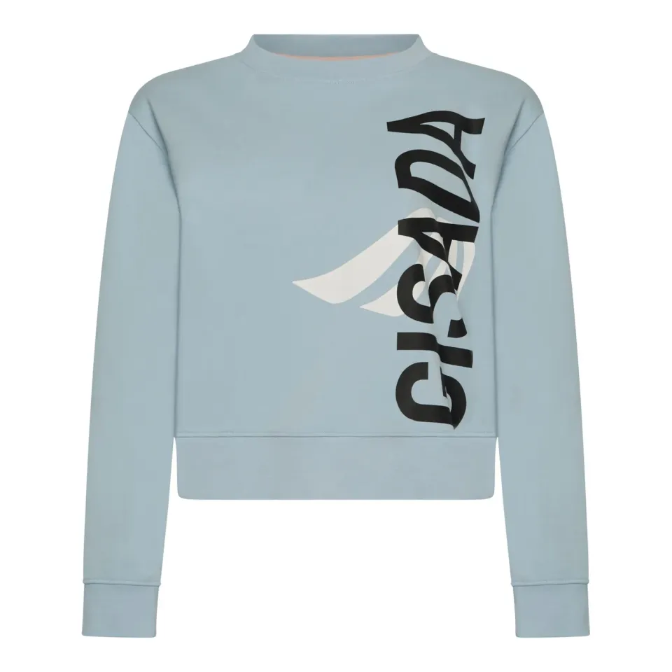 Gisada 6003 Berlin sweatshirt ice blue – cropped bomull