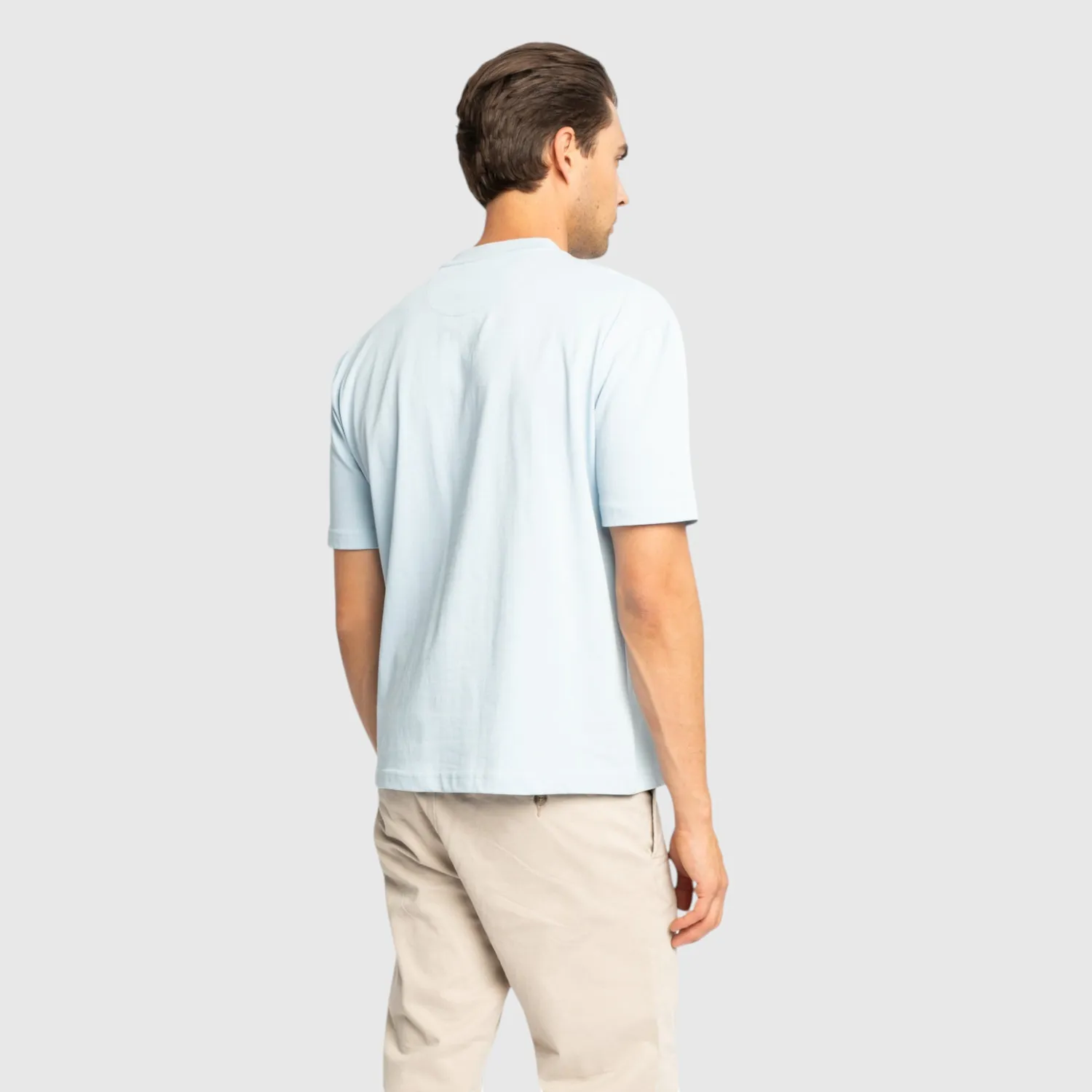 Gisada Chicago 1006 t-skjorte ice blue oversized
