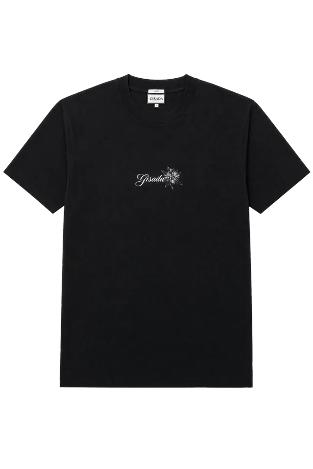 Gisada 1018 t-skjorte svart unisex bomull