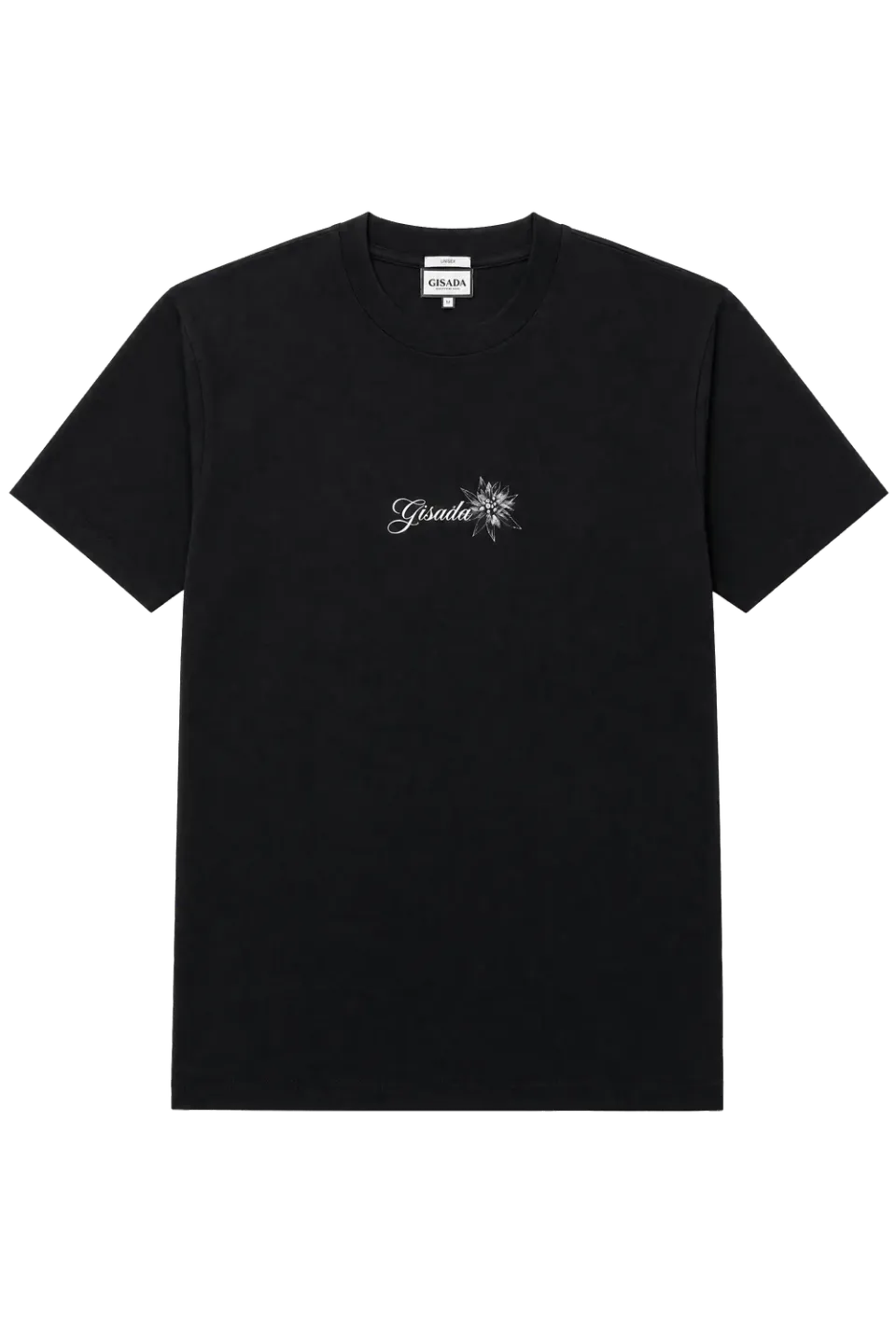Gisada 1018 t-skjorte svart unisex bomull
