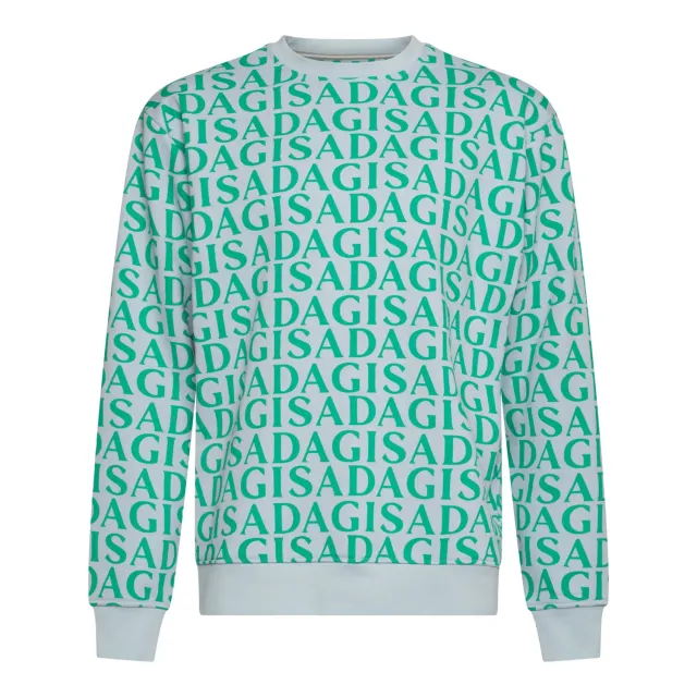 Gisada 3004 sweatshirt Ice Blue bomullsgenser