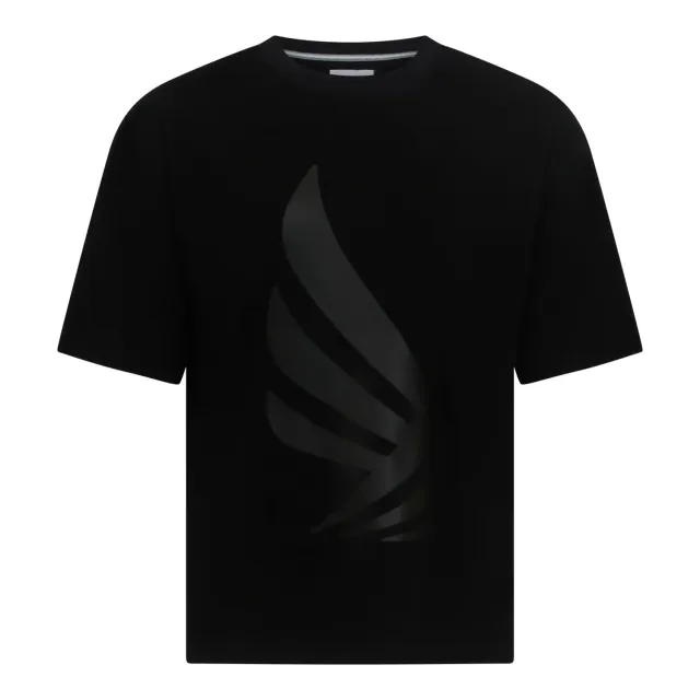 Gisada 1011 Oversized t-skjorte svart tung bomull