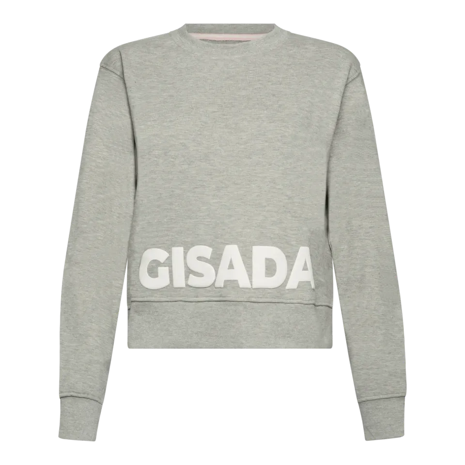 Gisada 6001 sweatshirt cool grey bomull pufftrykk