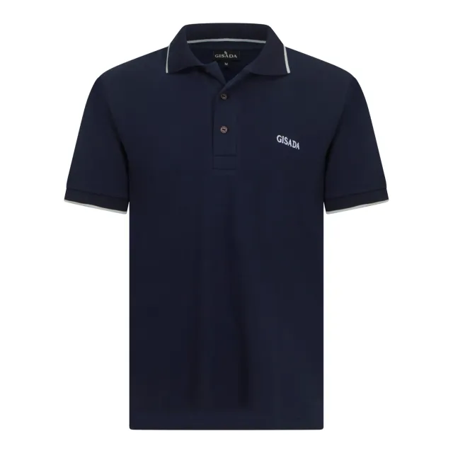 Gisada 2009 polo navy/hvit L pustende piké